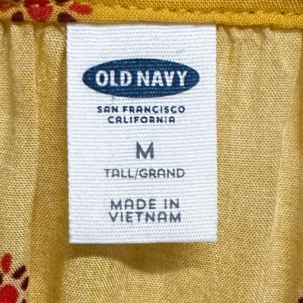 Old Navy size medium tall short sleeve golden short sleeve top - Picture 3 of 5